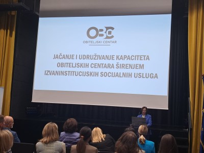 Održana zavr&scaron;na konferencija projekta &bdquo;Jačanje i udruživanje kapaciteta obiteljskih centara &scaron;irenjem izvaninstitucijskih socijalnih usluga&ldquo;