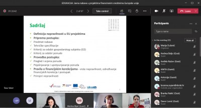 Održana edukacija "Javna nabava u projektima financiranima sredstvima Europske unije"