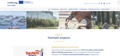 Poziv na Predstavljanje 2. poziva na dostavu projektnih prijedloga u okviru Programa transnacionalne suradnje Interreg Euro-MED 2021. &ndash; 2027.