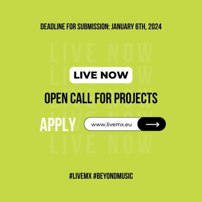 LIVEMX &ndash; otvoren natječaj za raznolikiji i održiviji europski glazbeni sektor.